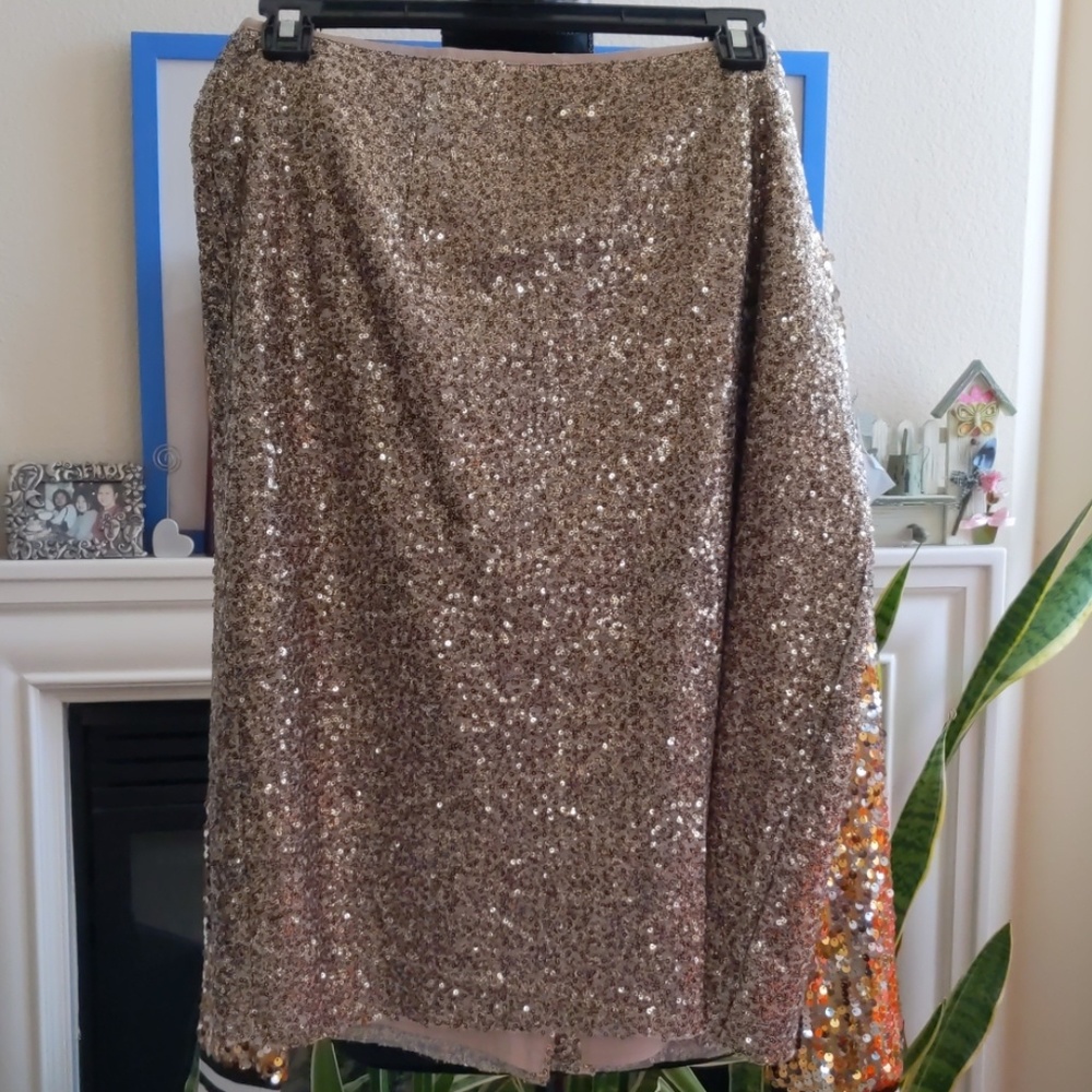 Chico's Pencil Sequin Skirt